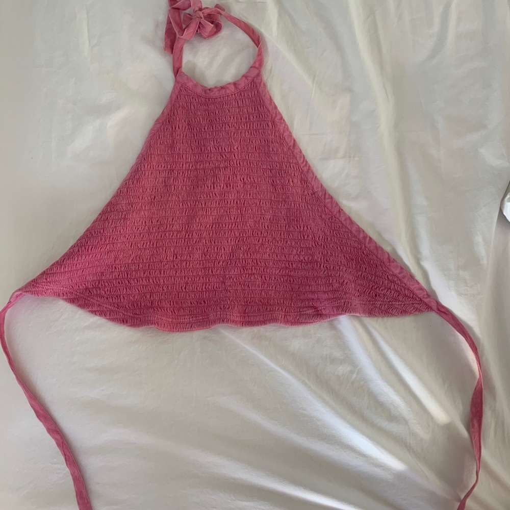 pink halter top